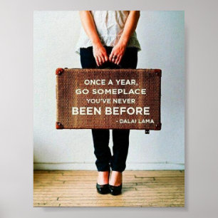 Dalai Lama-Reise-Plakat Poster