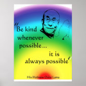 Dalai Lama: Seien Sie freundlich Poster (Vorne)