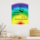 Dalai Lama: Seien Sie freundlich Poster (Küche)