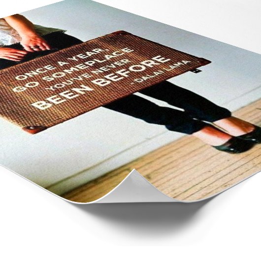 Dalai Lama Travel Poster (Ecke)