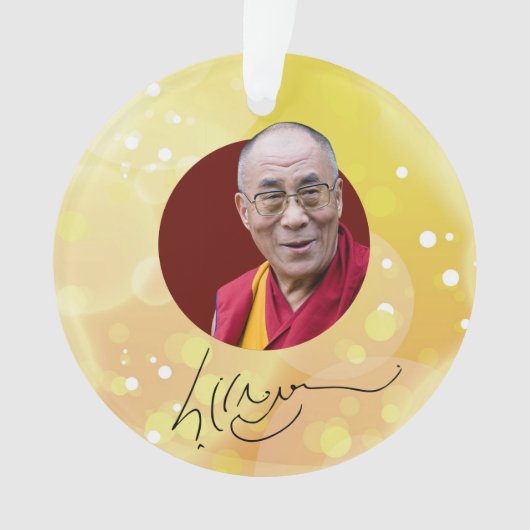 Dalai Lama Unterzeichnung Ornament (Vorderseite)