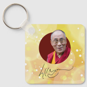 Dalai Lama Unterzeichnung Schlüsselanhänger