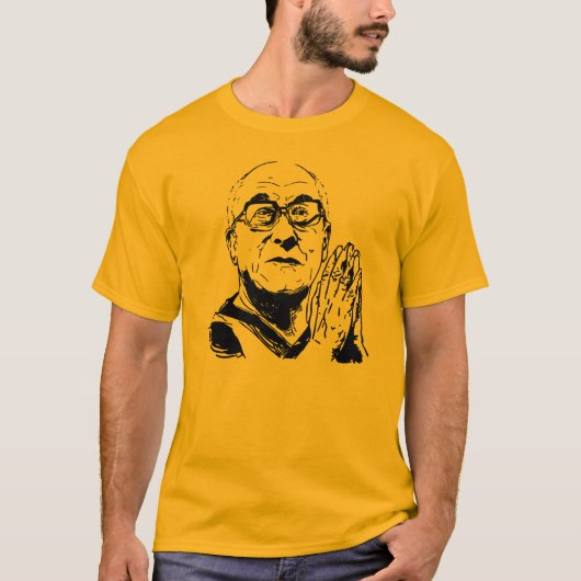 Dalai Lama XIV Praying T-Shirt (Vorderseite)