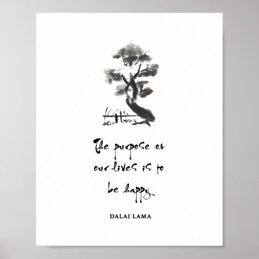 Dalai Lama zitiert Dalai Lama Zuhause Poster (Vorne)