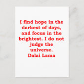 dalai lama zitiert postkarte (Vorderseite)
