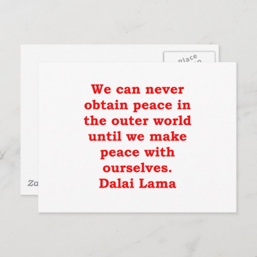 dalai lama zitiert postkarte (Vorne/Hinten)