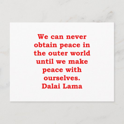dalai lama zitiert postkarte (Vorderseite)