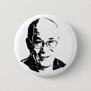 Dalai- LamaT - Shirt Button