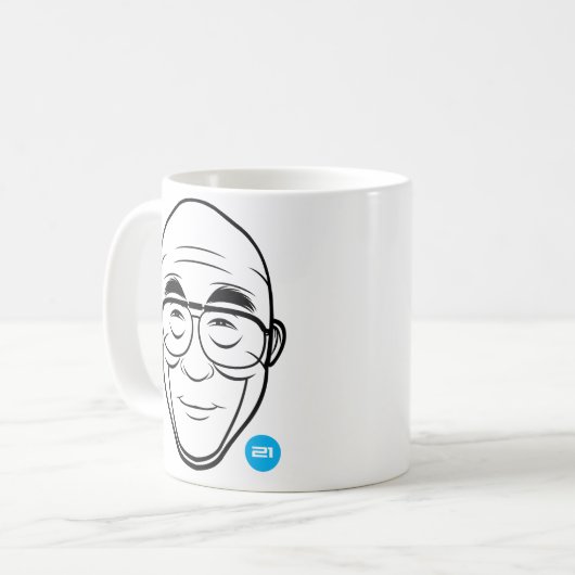Dalai- LamaTasse Kaffeetasse (Vorderseite Links)