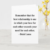 Dalai- Lamazitat 11a Karte (Gelbe Blume)