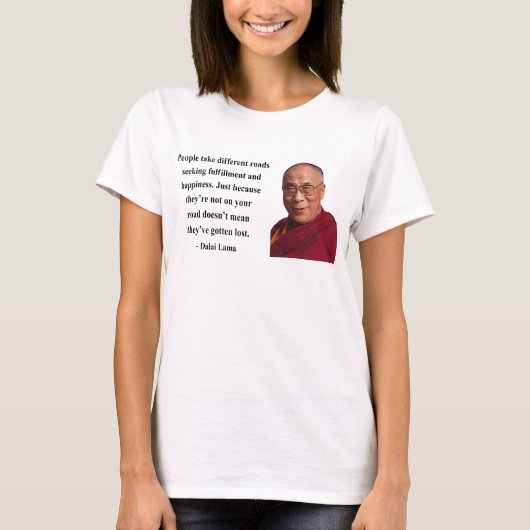 Dalai- Lamazitat 1b T-Shirt (Vorderseite)