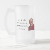 Dalai- Lamazitat 2b Mattglas Bierglas (Links)