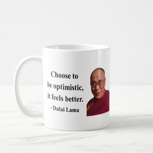 Dalai- Lamazitat 4b Kaffeetasse (Links)