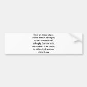 Dalai- Lamazitat 6a Autoaufkleber (Vorne)