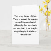 Dalai- Lamazitat 6a Karte (Gelbe Blume)