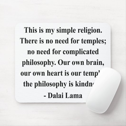 Dalai- Lamazitat 6a Mousepad (Mit Mouse)