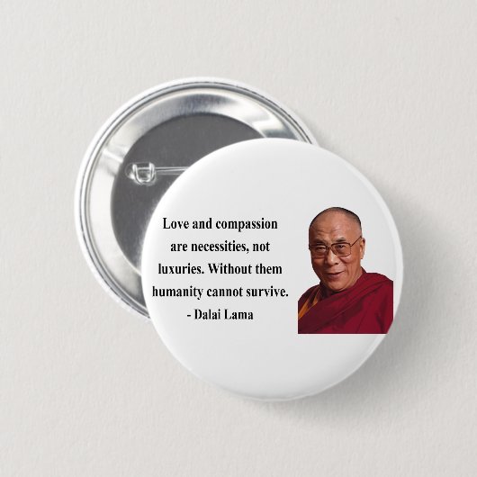 Dalai- Lamazitat 8b Button (Vorne & Hinten)