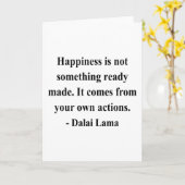 Dalai- Lamazitat 9a Karte (Gelbe Blume)