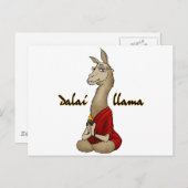 Dalai Llama Postkarte (Vorne/Hinten)