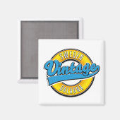 Dalarna Schweden Vintag Magnet (Vorderseite/Rückseite)