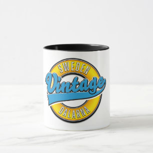 Dalarna Schweden vintage Tasse