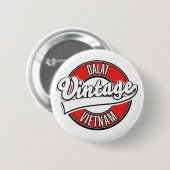 Dalat Vietnam Retro-Logo Button (Vorne & Hinten)