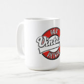 Dalat Vietnam Retro-Logo Kaffeetasse (Vorderseite Links)