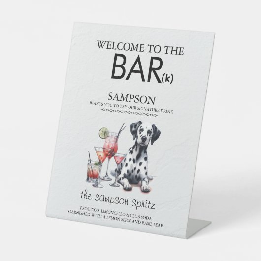 Dalation Bar Sockelschild (Vorderseite)