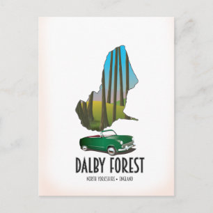 Dalby Forest North Yorkshire Reisekarte Postkarte