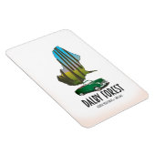 Dalby Forest North Yorkshire Reiseplan Magnet (Rechte Seite)
