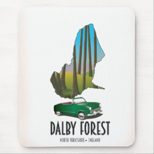 Dalby Forest North Yorkshire Reiseplan Mousepad