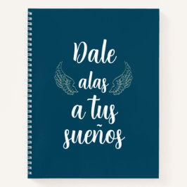 Dale alas a tus sueños Bullet journal Turqueza Notizblock