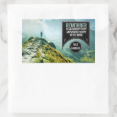 Dale Carnegie Inspiration Zitat "Angst" Rechteckiger Aufkleber (Tasche)