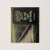 Dale Carnegie Inspiration Zitat "Get geschäftig" Puzzle (Vertikal)