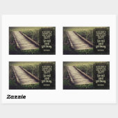 Dale Carnegie Inspiration Zitat "Get geschäftig" Rechteckiger Aufkleber (Blatt)