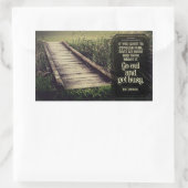 Dale Carnegie Inspiration Zitat "Get geschäftig" Rechteckiger Aufkleber (Tasche)