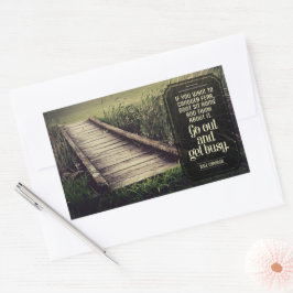 Dale Carnegie Inspiration Zitat "Get geschäftig" Rechteckiger Aufkleber