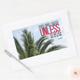 Dale Carnegie Inspiration Zitat "Have fun" Rechteckiger Aufkleber