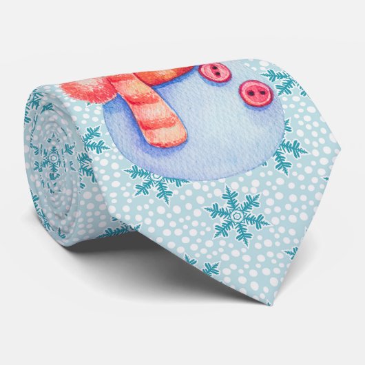 Dale Christmas Collection Snowman Weihnachten Krawatte (Gerollt)