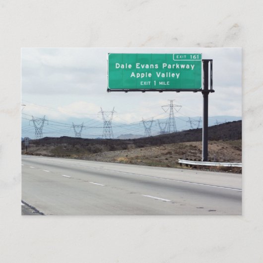 Dale Evans Pkway Postkarte (Vorderseite)