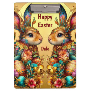 DALE ~ HAPPY EASTER ~ EASTER BUNNIES ~ KLEMMBRETT