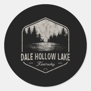 Dale Hollow Lake Kentucky Outdoor-Vintage Runder Aufkleber