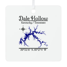 Dale Hollow Lake Kentucky Tennessee Metall Quadrat