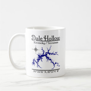 Dale Hollow Lake Kentucky Tennessee Seekarte Tasse