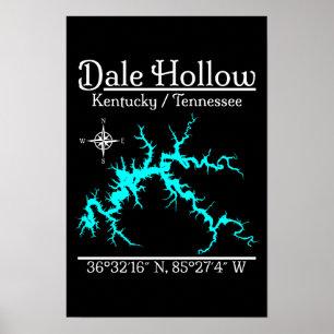 Dale Hollow Lake Kentucky Tennessee Seeschifffahrt Poster