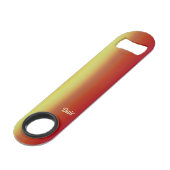 DALE ~ Red Orange Yellow ~ Fraktal ~ Speed Flaschenöffner (Vorderseite Schrägansicht)