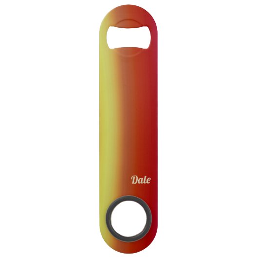 DALE ~ Red Orange Yellow ~ Fraktal ~ Speed Flaschenöffner (Vorderseite)
