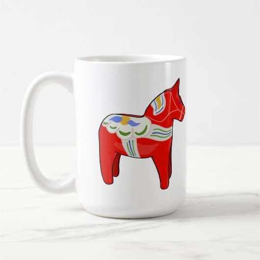 Dalecarlian horse kaffeetasse (Links)