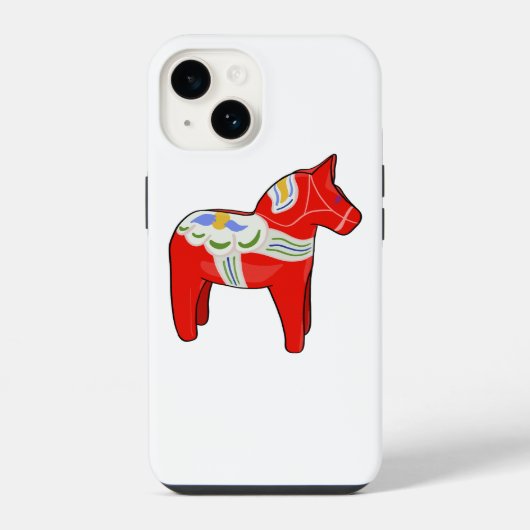 Dalecarlian-Pferd iPhone Hülle (Rückseite)