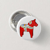 Dalecarlisches Pferd Button (Vorne & Hinten)